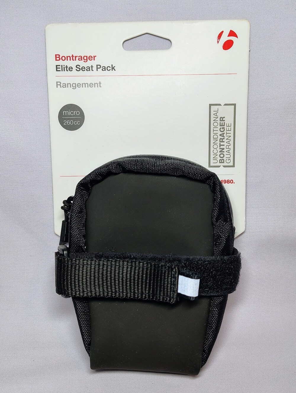 Bontrager Elite Seat Pack Rangement Micro 260cc Bag Storage 530255 Black - Trek